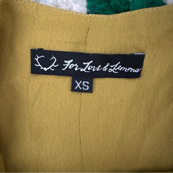 For Love & Lemons Prickly Pear Dress in Mustard - Picture 7 of 7